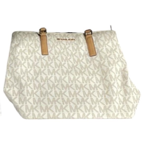 Michael Kors Handbags - 7170 Michael Kors vanilla jet set tote bag 254207170